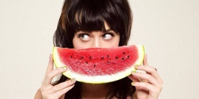 watermelon girl on a watermelon diet